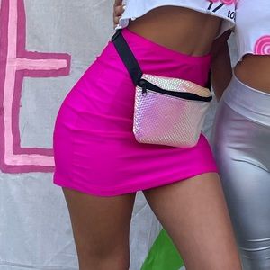 NEON pink skirt